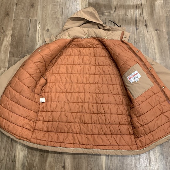 Vintage Grais Arctic Warmth Parka Jacket Mens 50R XL Tan Hooded Quilted USA Made - Picture 5 of 12